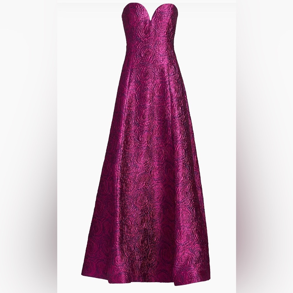 Elegant Pink Strapless Dress